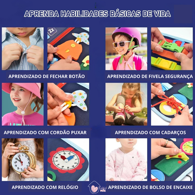 Maleta Sensorial Montessori - Desenvolvimento e Entretenimento sem telas!