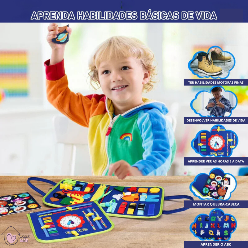 Maleta Sensorial Montessori - Desenvolvimento e Entretenimento sem telas!